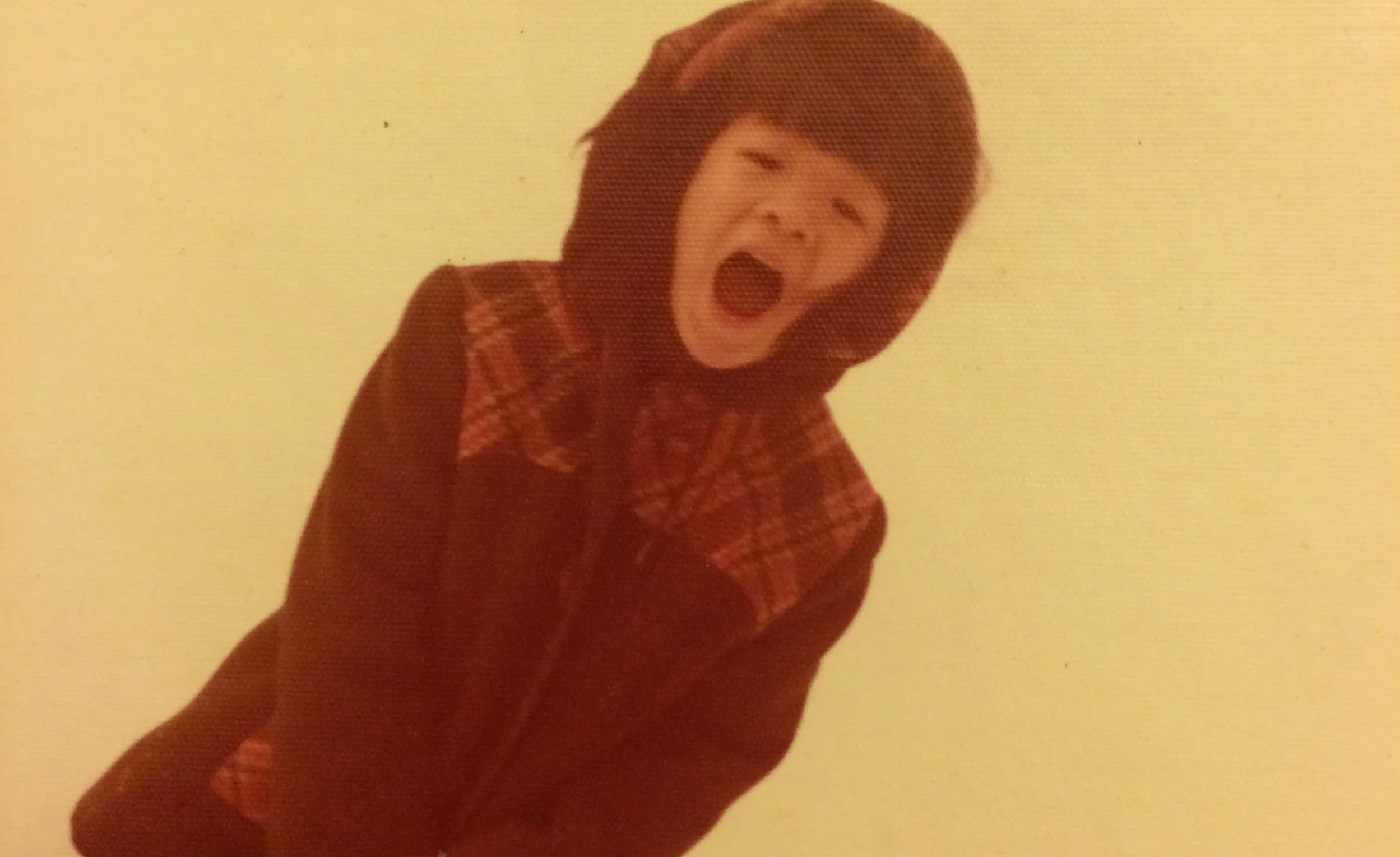 Sharline Chiang as a kid in the snow